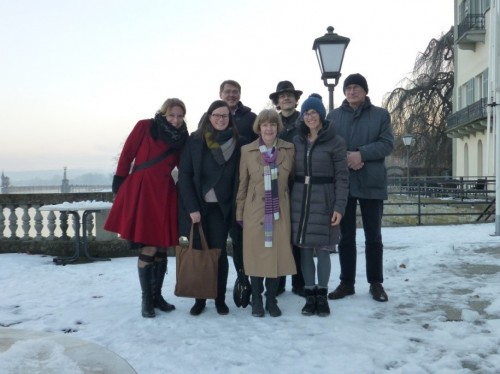 Janet, Karen and friends at a conference on the island of Reichenau